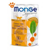 Monge Supreme Cat Kitten Tonno con Spinaci e Baby Carrots