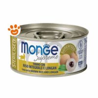 Monge Supreme Cat Adult Serilised Tonno con Riso Integrale e Longan