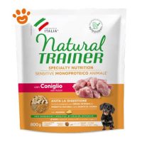 Natural Trainer Dog Sensitive No Gluten Adult Small & Toy Coniglio