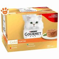 Purina Cat Gourmet Gold Tortini Manzo, Tonno, Pollo, Salmone