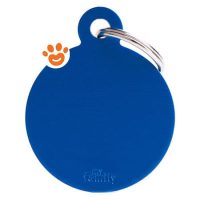 My Family Medaglietta Basic Aluminium Cerchio Grande Alluminio Blu >>>INCISIONE_GRATIS