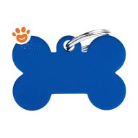 My Family Medaglietta Basic Aluminium Osso Grande Alluminio Blu >>>INCISIONE_GRATIS
