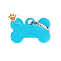 My Family Medaglietta Basic Aluminium Osso Piccolo Alluminio Azzurro >>>INCISIONE_GRATIS