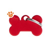My Family Medaglietta Basic Aluminium Osso Piccolo Alluminio Rosso >>>INCISIONE_GRATIS