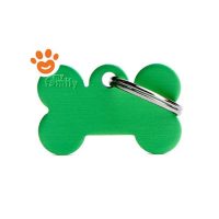 My Family Medaglietta Basic Aluminium Osso Piccolo Alluminio Verde >>>INCISIONE_GRATIS