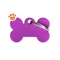My Family Medaglietta Basic Aluminium Osso Piccolo Alluminio Viola >>>INCISIONE_GRATIS
