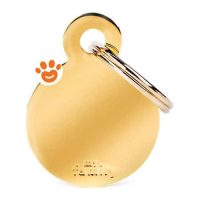 My Family Medaglietta Basic Gold Cerchio Piccolo Ottone Dorato >>>INCISIONE_GRATIS