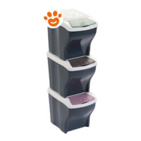 Bama Pattumiera Componibile Poker Set 20 Lt (28x40x31cm)