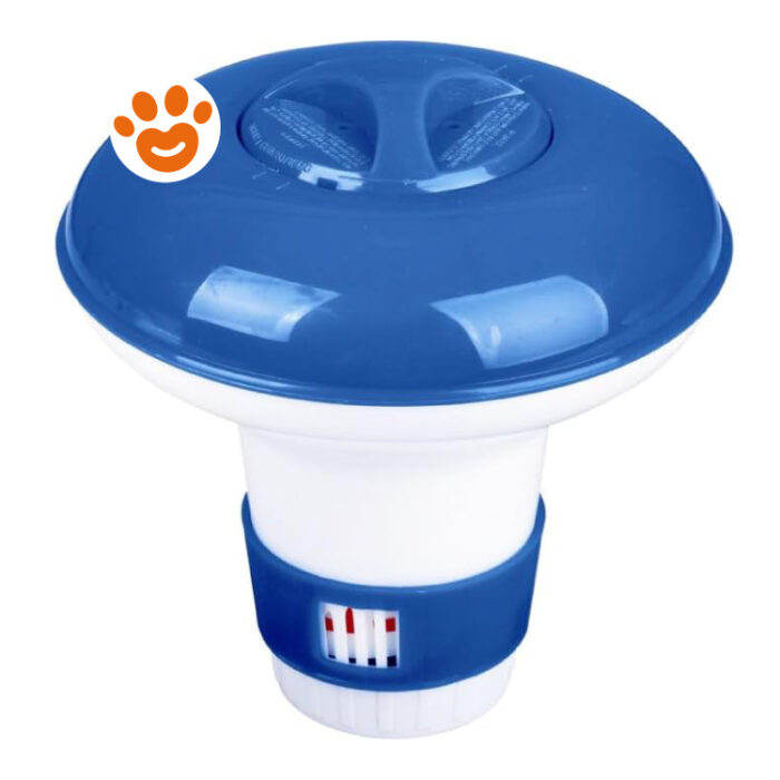 Dosatore galleggiante di cloro per piscina blu