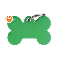 My Family Medaglietta Basic Aluminium Osso Grande Alluminio Verde >>>INCISIONE_GRATIS