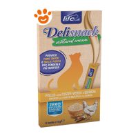 Life Cat Delisnack Natural Cream Pollo Con Cozze Verdi e Quinoa
