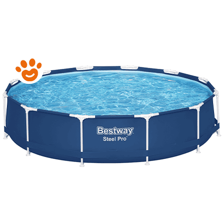 Bestway Piscina Rotonda Steel Pro (Ø366x76cm) con Pompa e Filtro Art. 56681 - Steel Pro (Ø366x76cm)