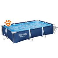 Bestway Piscina Rettangolare Steel Pro (300x201x66cm) con Pompa a Filtro Art. 56411
