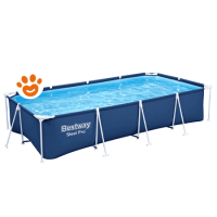 Bestway Piscina Rettangolare Steel Pro (400x211x81cm) con Pompa a Filtro Art. 56424