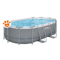 Bestway Piscina Ovale Steel Pro Max (427x250x100cm) con Pompa a Filtro Art. 56620
