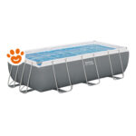 Bestway Piscina Rettangolare Steel Pro Max (404x201x81cm) con Pompa e Filtro Art. 56441 - Steel Pro Max (400x201x81cm)