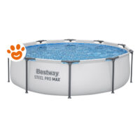Bestway Piscina Rotonda Steel Pro Max (Ø305x76cm) con Pompa e Filtro Art. 56408