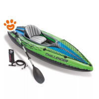 Intex Canoa Gonfiabile Challenger K1 Con Remi e Pompa (274x76x33cm) Art. 68305