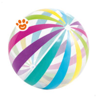 Pallone da spiaggia colorato con strisce multicolori
