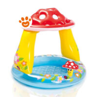 Piscina gonfiabile per bambini con fungo parasole
