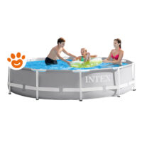 Intex Piscina Rotonda Prisma Frame (Ø305x76cm) con Pompa a Filtro Art. 26702