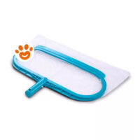Retino pulisci piscina con manico blu