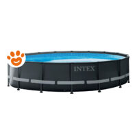 Intex Piscina Rotonda Ultra XTR Frame (Ø488x122cm) con Pompa a Sabbia Art. 26326