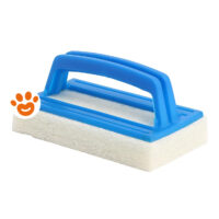 Frattazzo con spugna bianca e manico blu