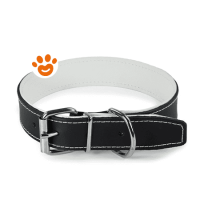 Record Dog Collare Doppio Laredo Nero e Bianco