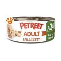Petreet Cat Adult Sfilaccetti di Pollo e Asparagi