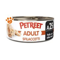 Petreet Cat Adult Sfilaccetti di Pollo e Olive Nere