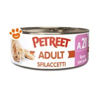 Petreet Cat Adult Sfilaccetti di Tonno e Pollo
