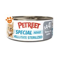 Petreet Cat Adult Le Vellutate Sterilizzato al Tonno con Surimi