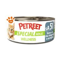 Petreet Cat Adult Wellness Tonno con Riso Integrale e Acciughine