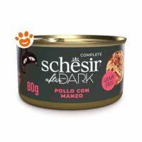 Schesir Cat After Dark Complete Filetti in Brodo di Pollo con Manzo