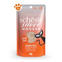 Schesir Cat Senior Silver Mousse di Salmone con Pollo