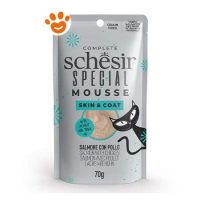 Schesir Cat Senior Special Mousse Skin & Coat Salmone con Pollo