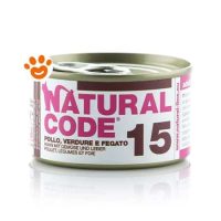 Natural Code 15 Cat Adult al Pollo, Verdure e Fegato