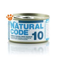 Natural Code 10 Cat Adult al Tonno e Piccoli Pesci Bianchi