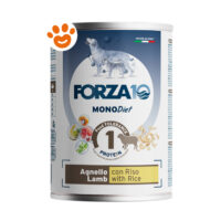 Lattina cibo per cani FORZA10 Agnello e Riso