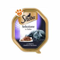 Sheba Cat Selezione in Salsa con Vitello e Tacchino