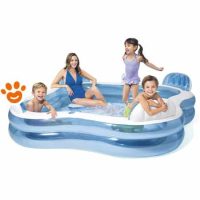 Intex Piscina Gonfiabile Family con 4 Sedute (229x229x66cm) Art. 56475