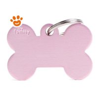 My Family Medaglietta Bone Alluminio Rosa Grande >>>INCISIONE_GRATIS