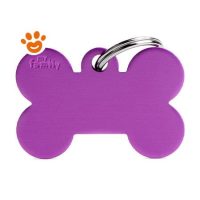 My Family Medaglietta Bone Alluminio Viola Grande >>>INCISIONE_GRATIS