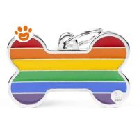 My Family Medaglietta Bone Rainbow XL >>>INCISIONE_GRATIS