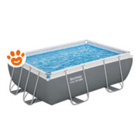Bestway Piscina Rettangolare Steel Pro Max (282x196x84cm) con Pompa a Filtro Art. 56629