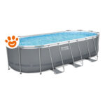 Bestway Piscina Ovale Power Steel Pro Max (549x274x122cm) con Pompa a Filtro Art. 56710 - Steel Pro Max (549x274x122cm)