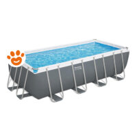 Bestway Piscina Rettangolare Steel Pro Max (488x244x122cm) con Pompa a Sabbia Art. 56671