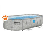 Bestway Piscina Ovale Vista Steel Pro Max (488x305x107cm) con Pompa a Sabbia Art. 56946 - Steel Pro Max (488x305x107cm)