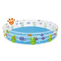 Bestway Piscina Rotonda Deep Dive 3 Anelli Gonfiabile (Ø183x33cm) Art. 51005
